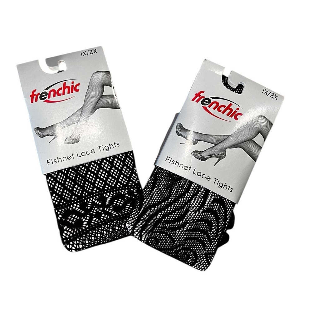 *NWT* Frenchic Fishnet Lace Tight 2 pk) Sz 1x/2x